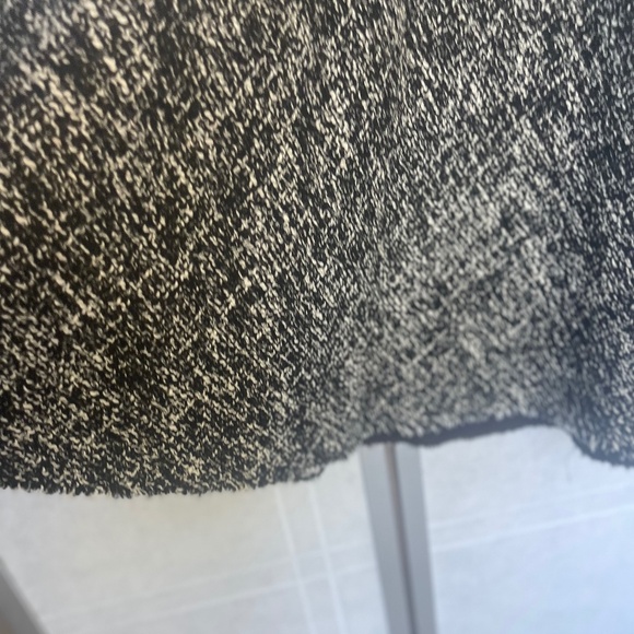 Mango Black/White Tweed Midi -Line Skirt sz XL - Picture 3 of 6